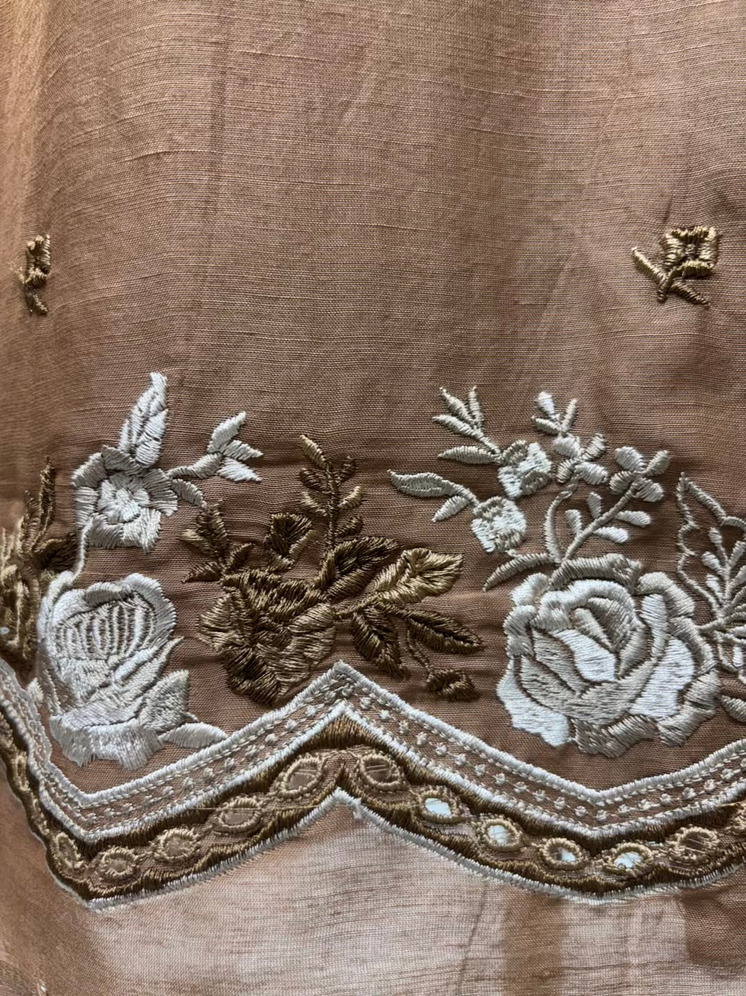 Meher Thread Patch Chanderi Suit