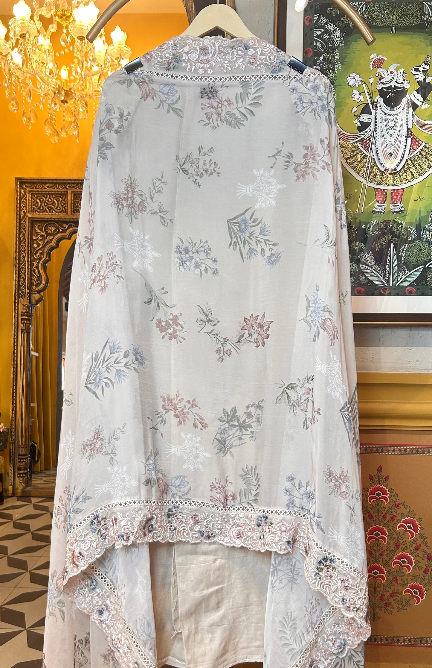 Iridesse Organza Suit (Ivory)