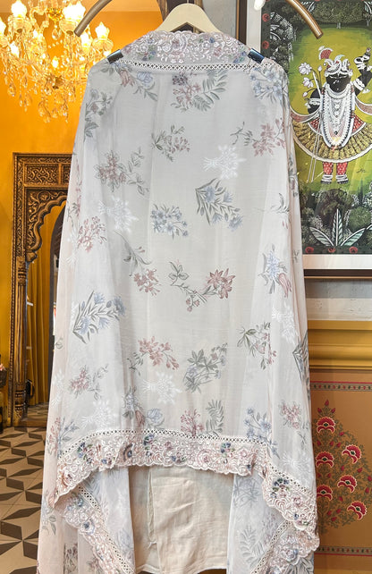 Iridesse Organza Suit (Ivory)