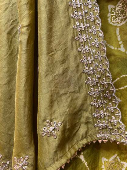 Inaayat Cotton Suit (Green)