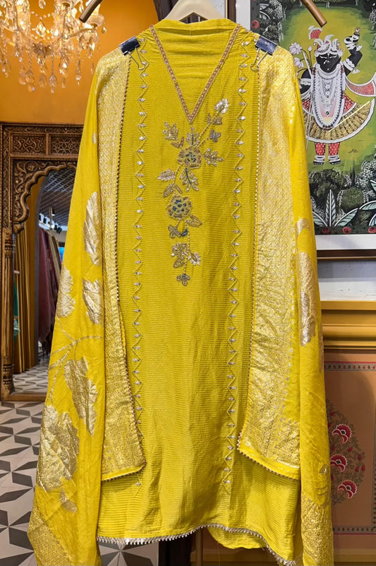Aayeen-e-Noor (Lemon Yellow)