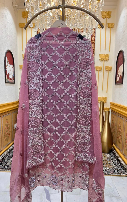 Mehrya Zari Élan Suit (Pink)