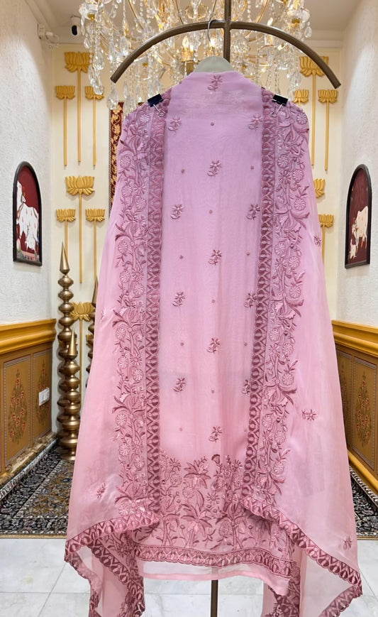 Aevora Pearlthread Organza Suit