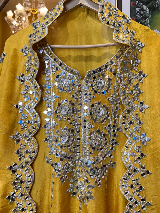 Ameera-é-Noor Anarkali (Yellow)