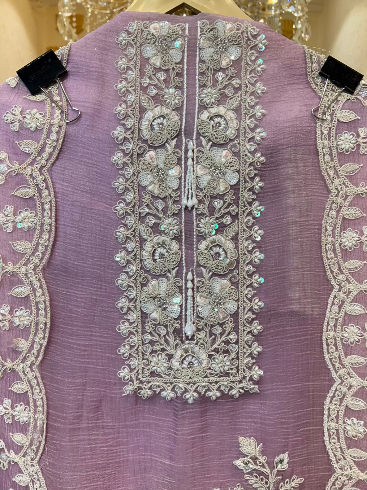 Elzara Crush Tissue Suit (Lavender)