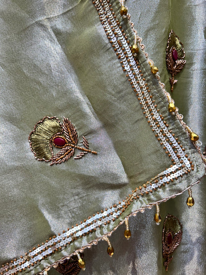 Ruhzaina Organza Suit