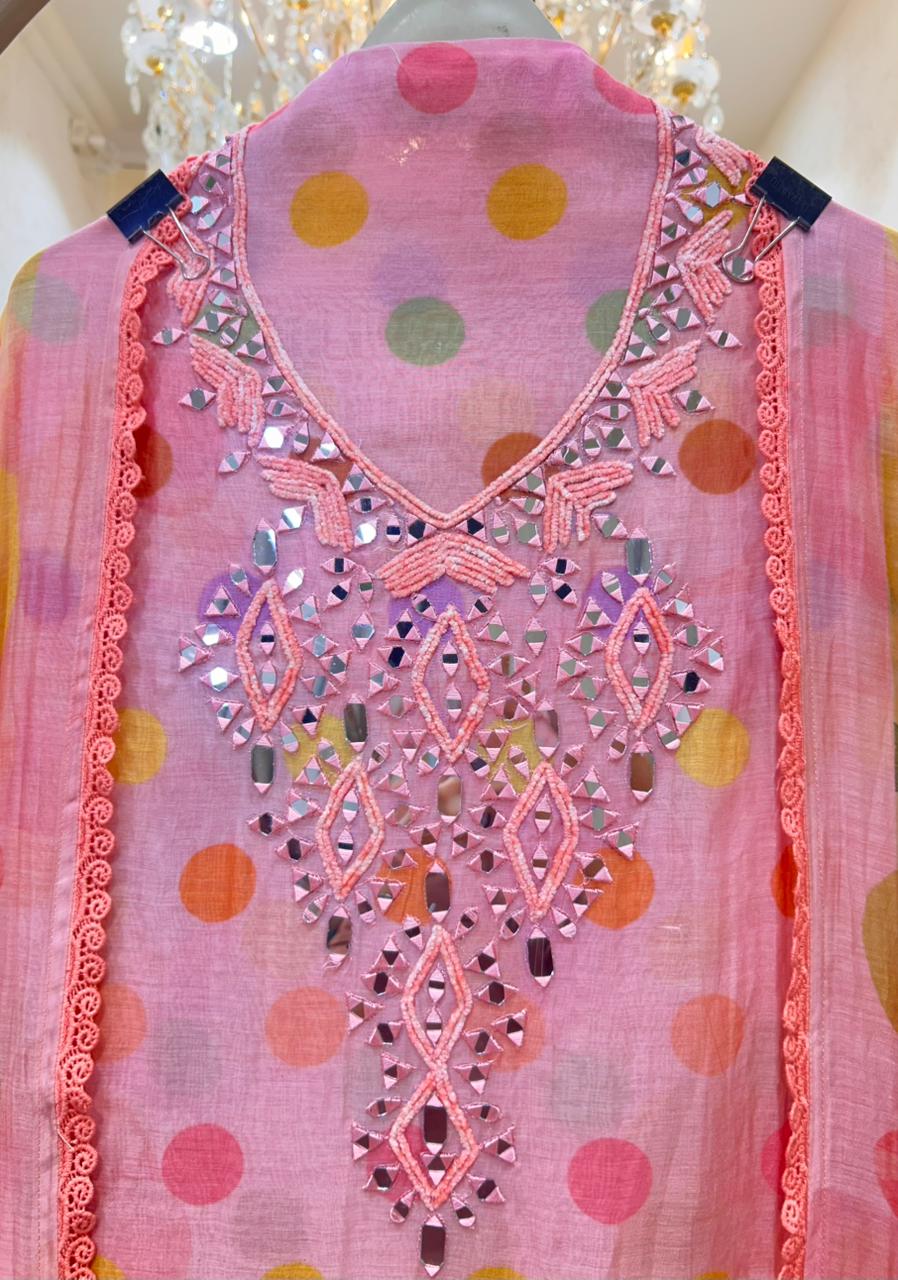 Afsana Mirror Mul Suit