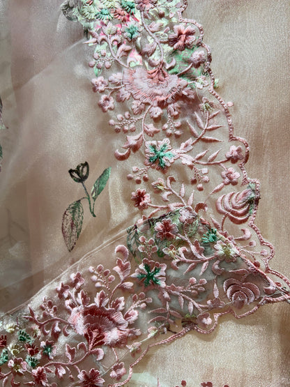Husna Threadcrafted Suit (Pink)