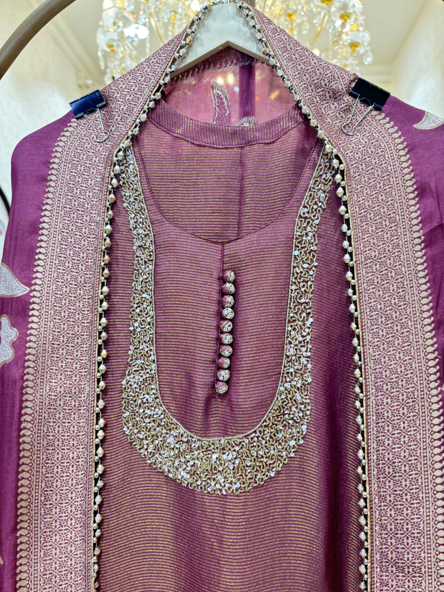 Veesha Shimmer Organza Suit