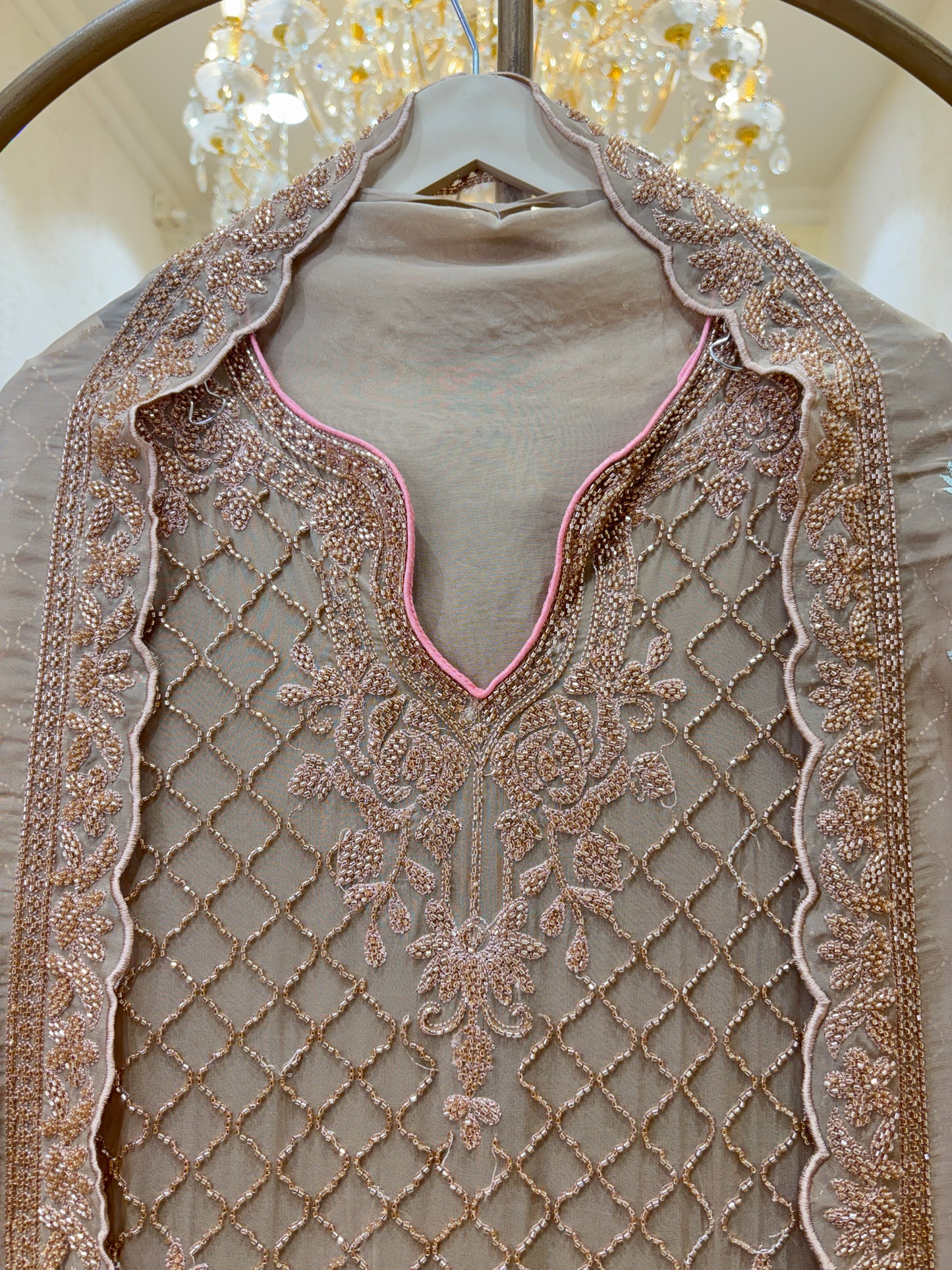 Mehrunnisa Handcrafted Georgette Suit