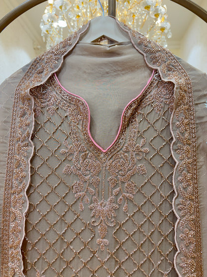 Mehrunnisa Handcrafted Georgette Suit