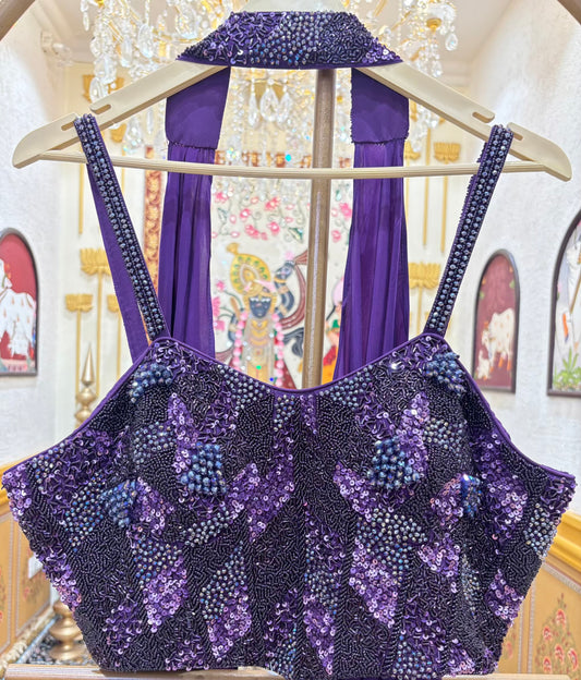 Saanjh Crepe Silk Lehenga Set