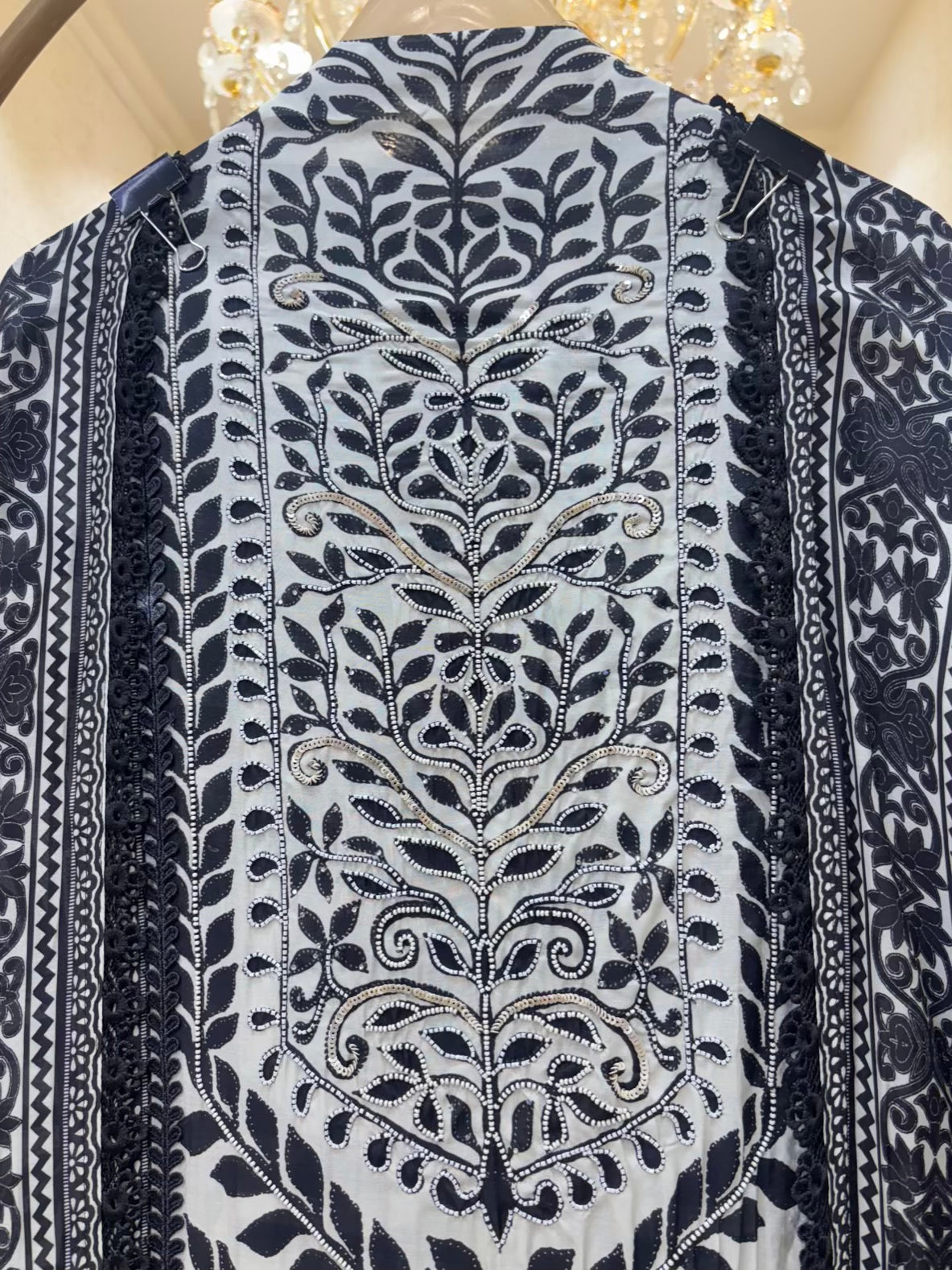 Isha Moti Lace Muslin Suit