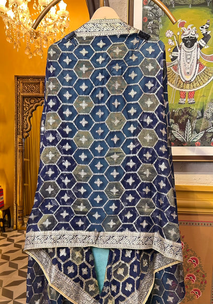 Roohani Jhalar Suit (Blue)