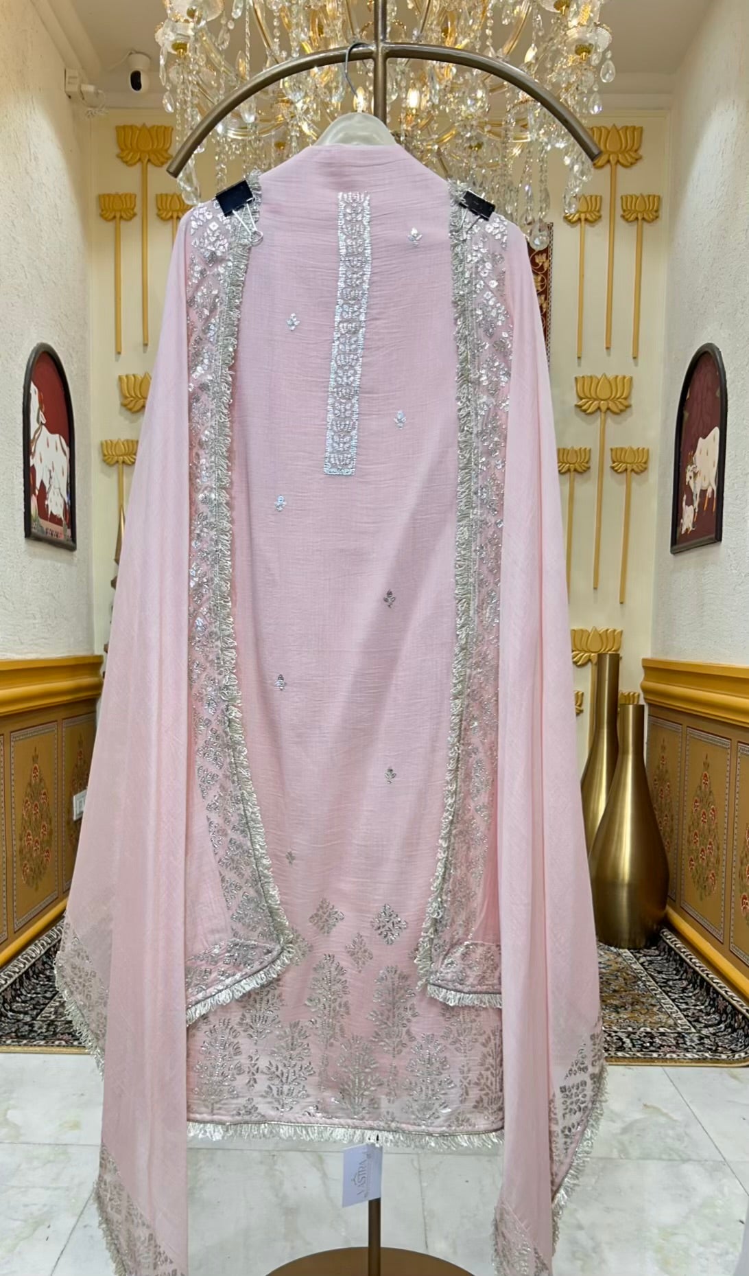 Arezya Mul Kinari Suit (Pink)
