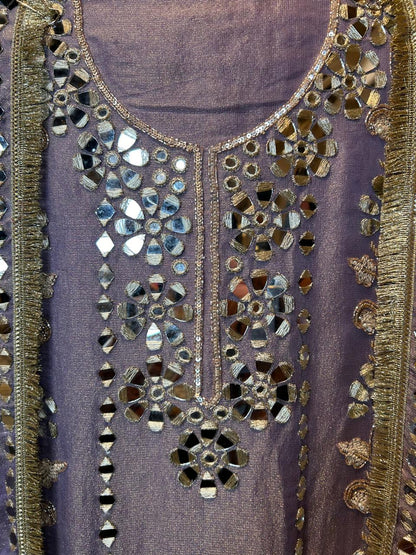 Zarnooré-Kiran Suit (Lavender)