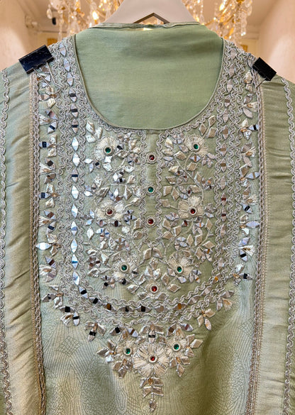 Rangbaari Brocade Shimmer Suit