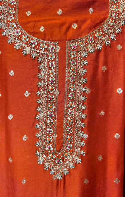 Gulnaaz Adaa Suit (Rust)