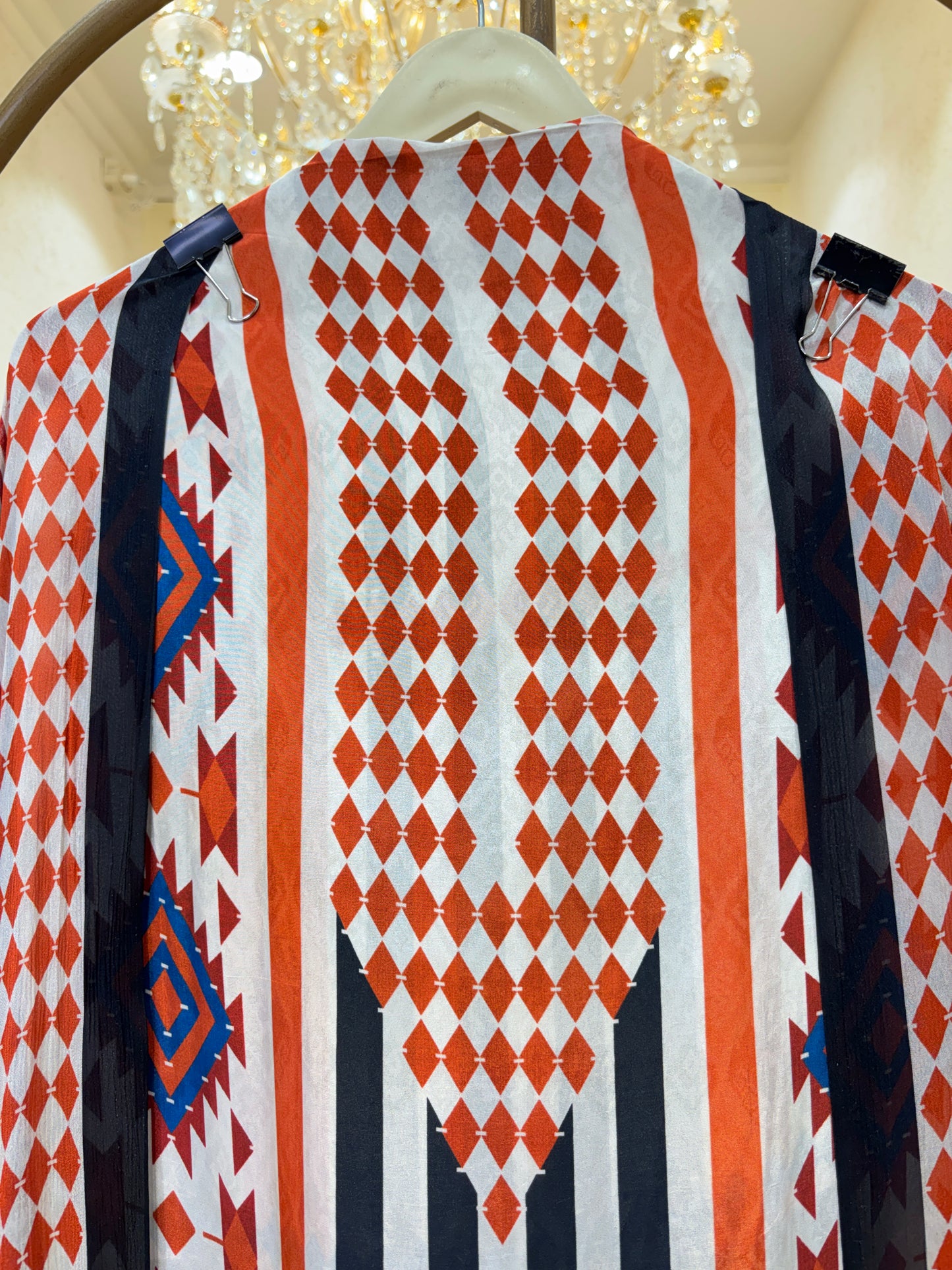 Elzara Printed Crepe Suit
