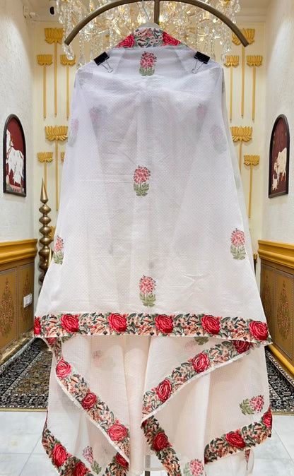 Arovia Resham Chanderi Suit