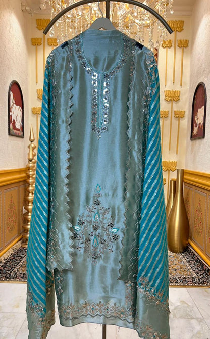 Averiha Brocade Suit (Green)