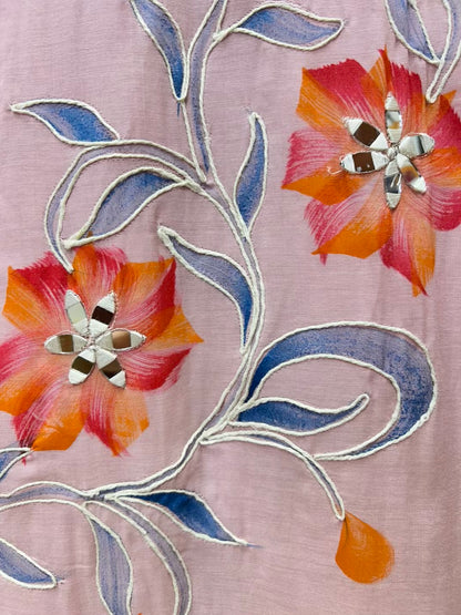 Falak Handpaint Sheesha Mul Suit