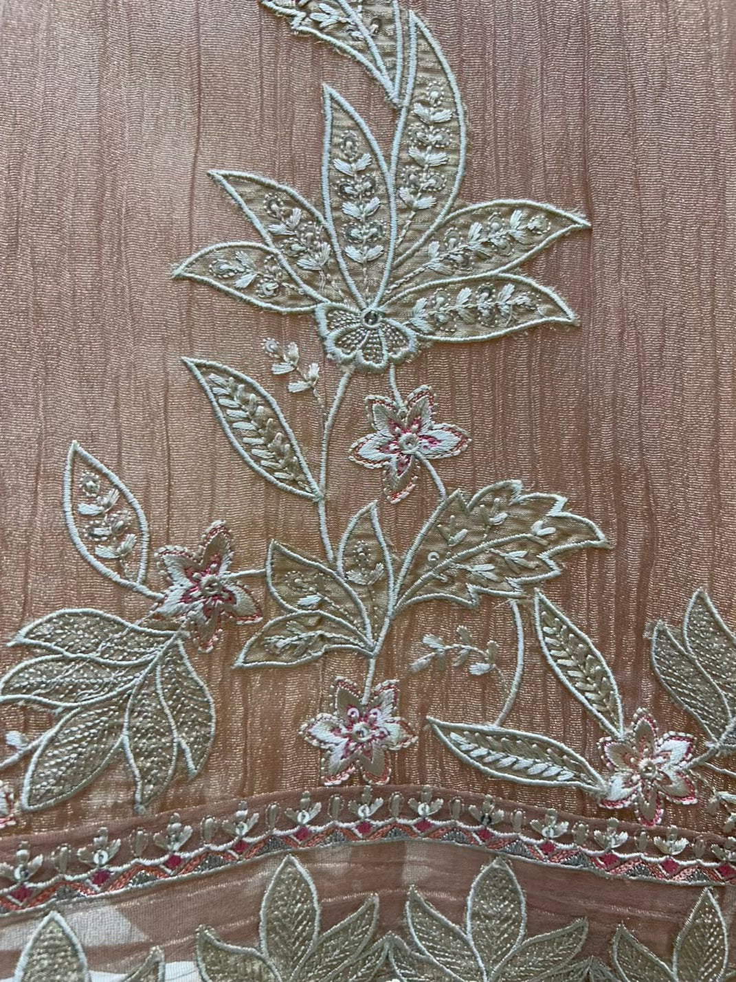 Eshira Appliqué Glow Suit (Peach)