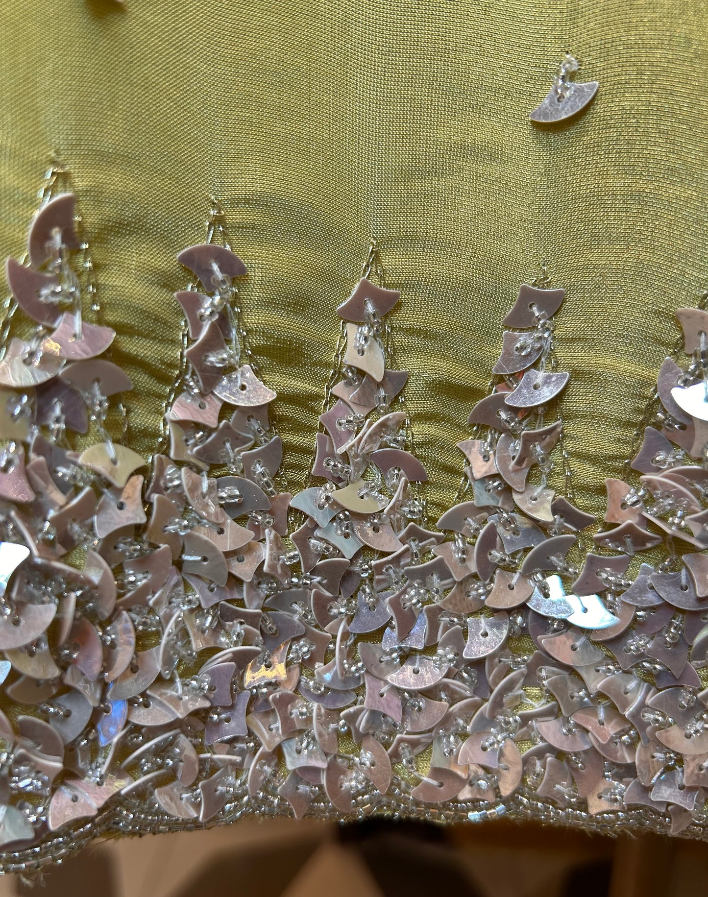 Naureen Organza Suit (Lime Green)