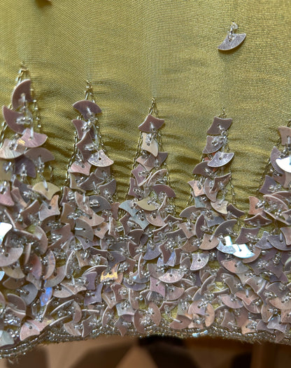 Naureen Organza Suit (Lime Green)