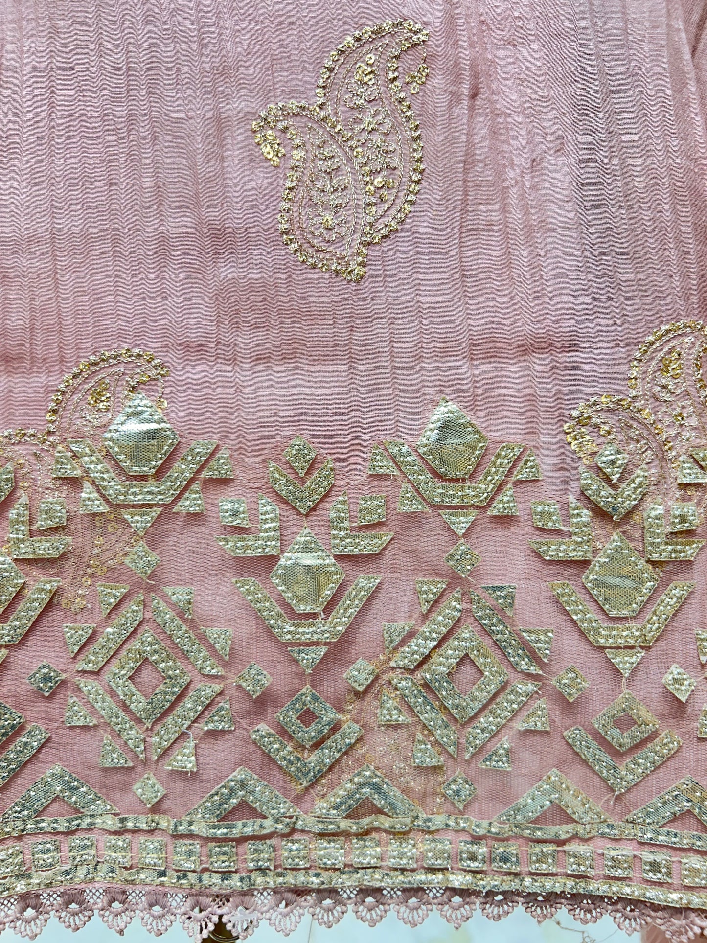 Aavya Leathercraft Chanderi Suit