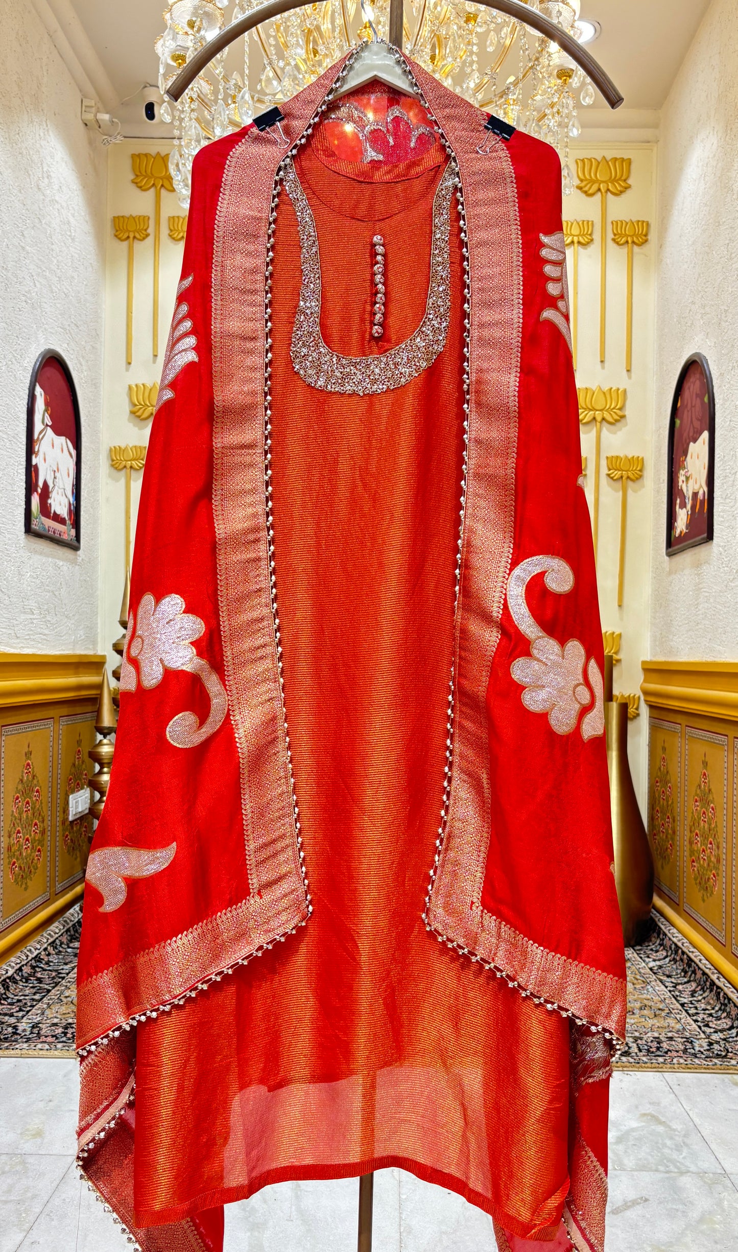 Veesha Shimmer Organza Suit