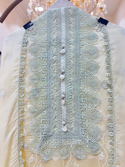 Roselle Crochet Chanderi Suit