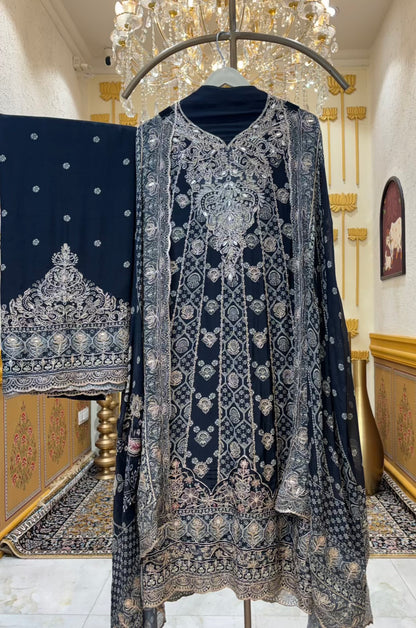 Kiara Zari Crepe Suit