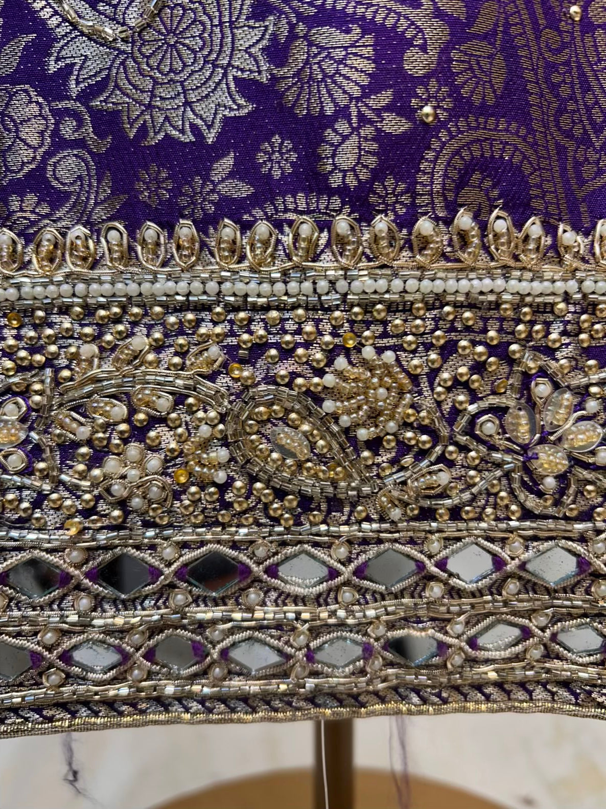 Zayraani Moti Aaina Suit (Purple)