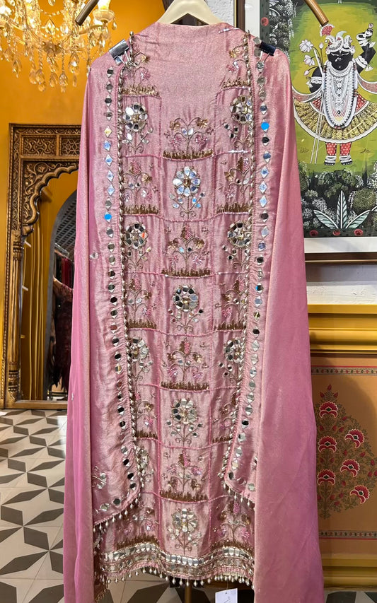 Zayhera Organza Suit (Pink)