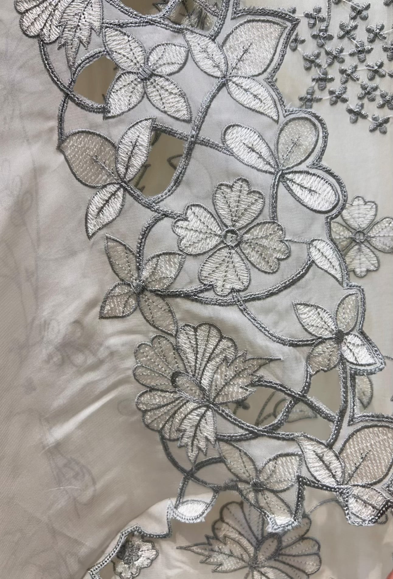 Zynera Threadspark Organza Suit