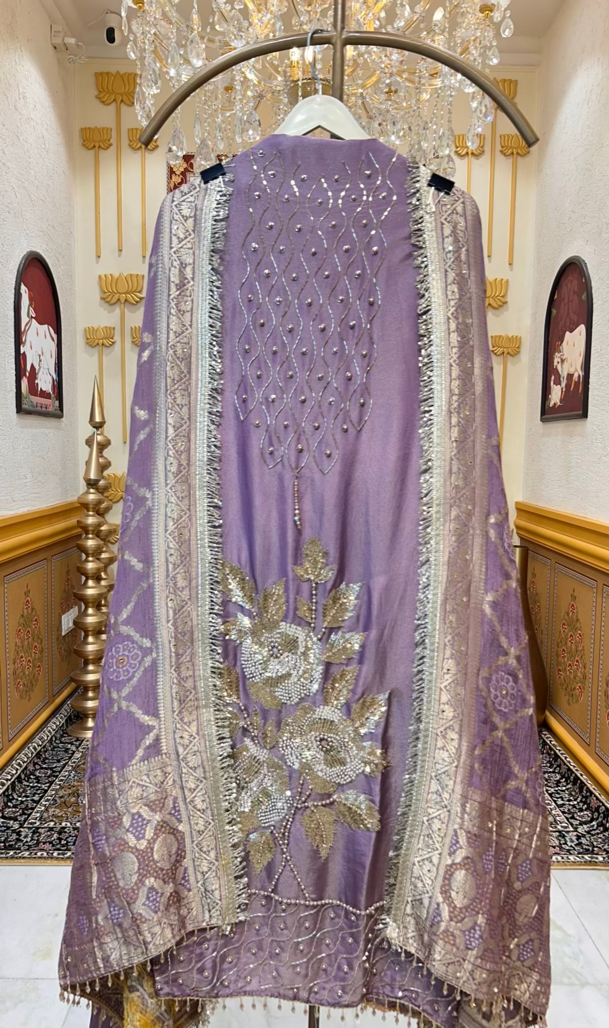 Afsara Kinari Luxe Suit (Lavender)