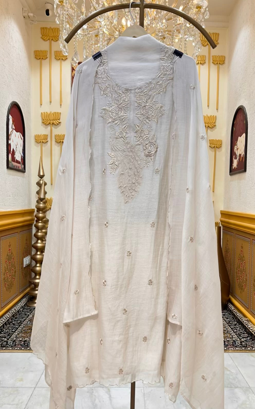 Elyra Thread Chanderi Suit