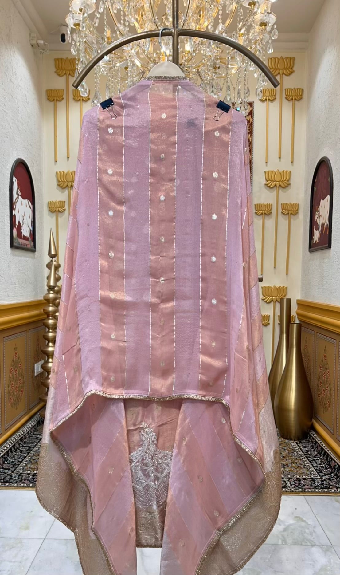 Riyara Gota Noor Suit (Peach)