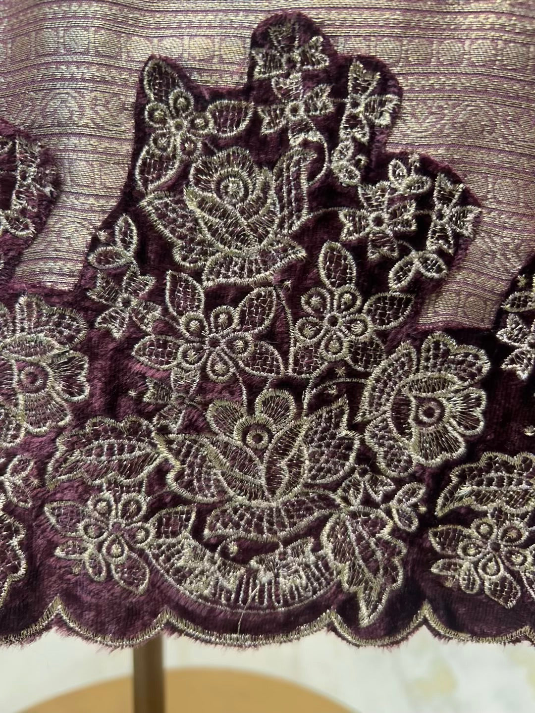 Rivayat Brocade Velvet Suit (Wine)