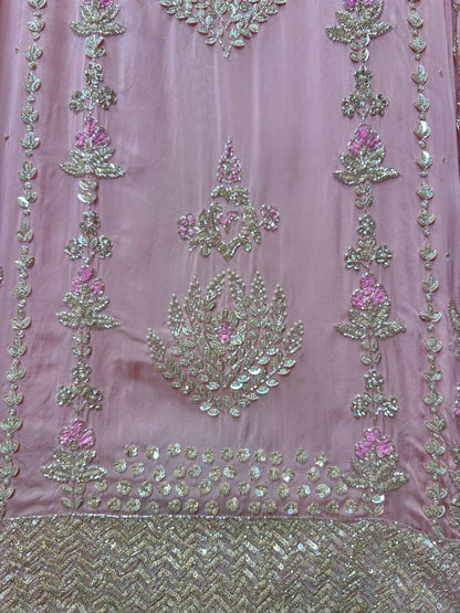Zariha Organza Suit (Pink)
