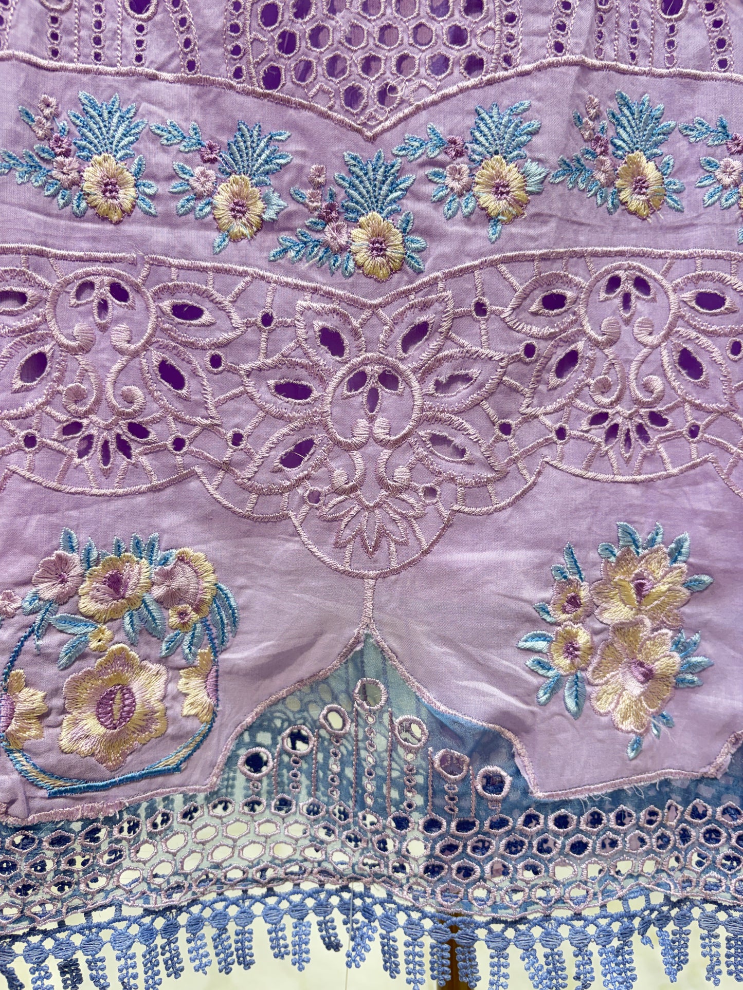 Elmeira Lace Cotton Suit