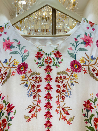 Elzara Pearl Silk Dress