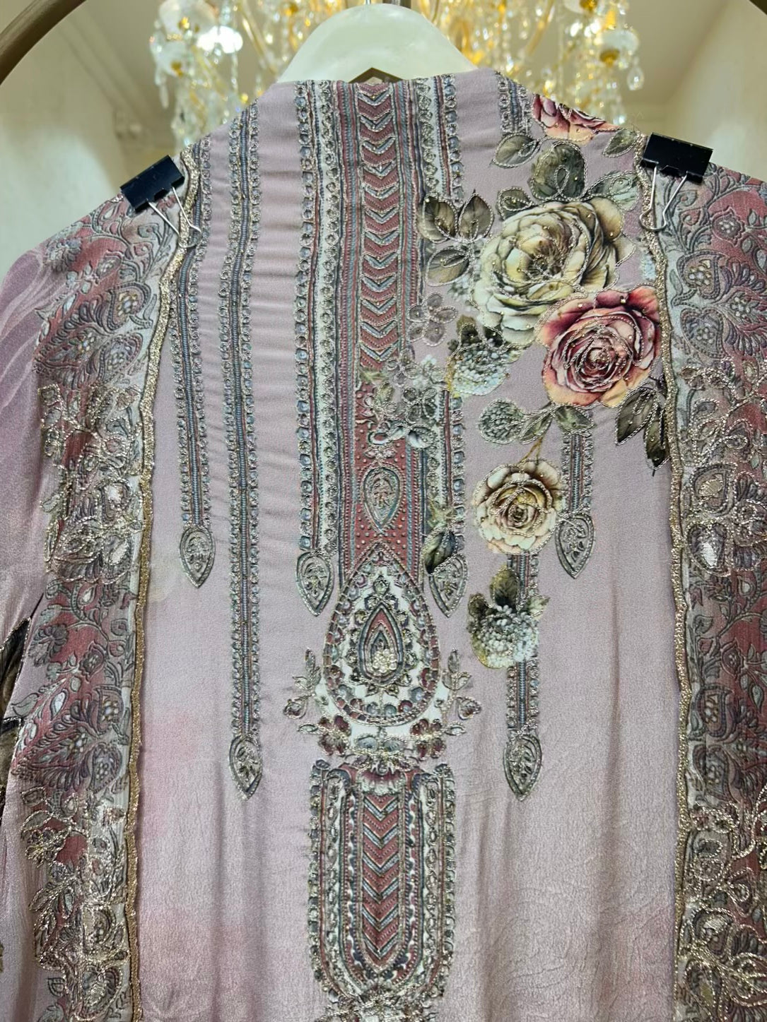 Anaya Threadwork Suit (Peach)