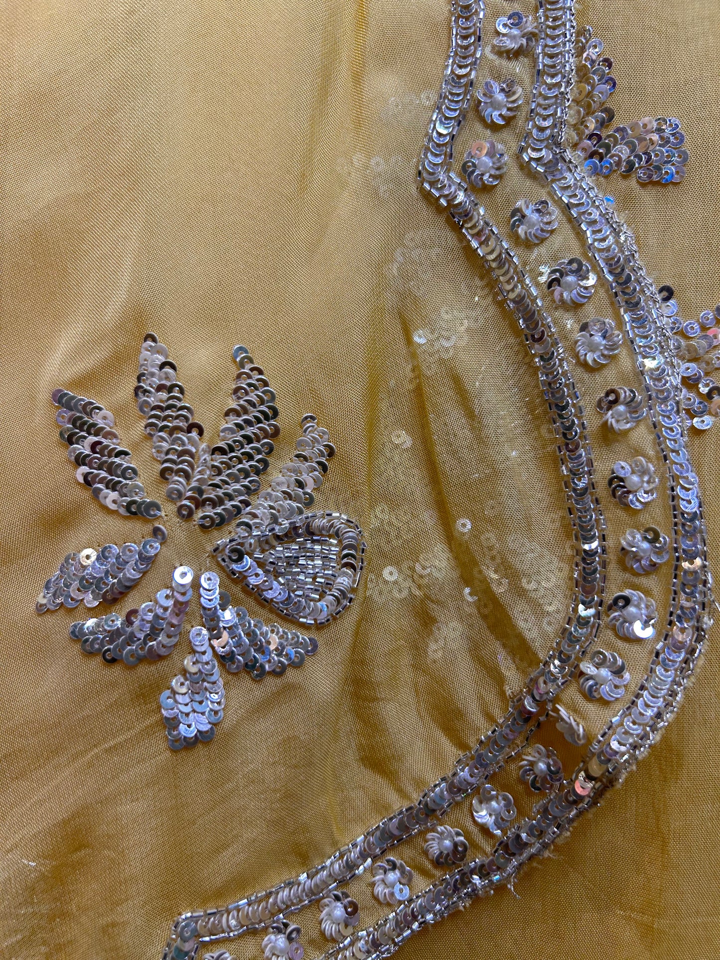 Zeba Organza Suit (Yellow)