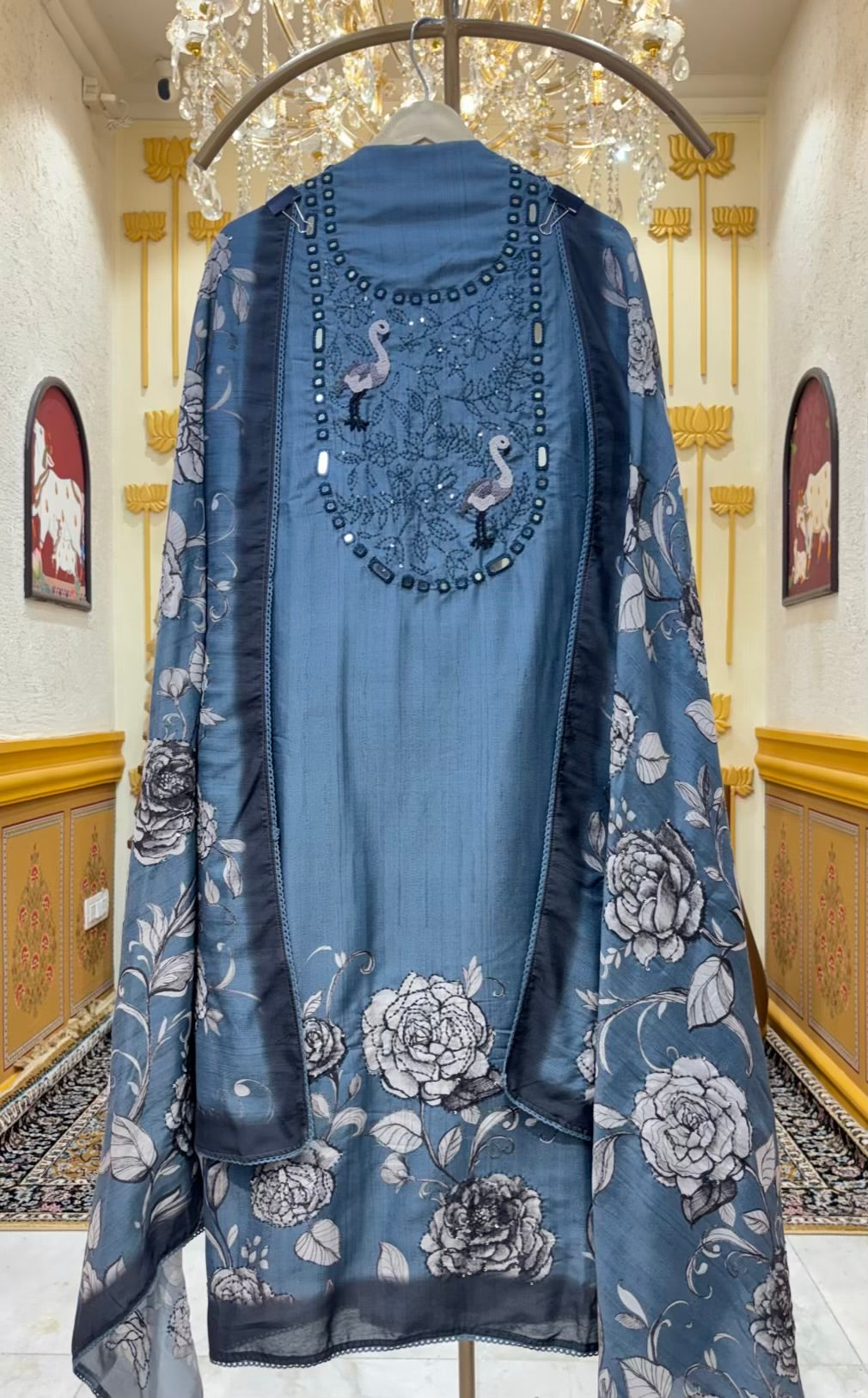 Kashish Printed Chanderi Suit
