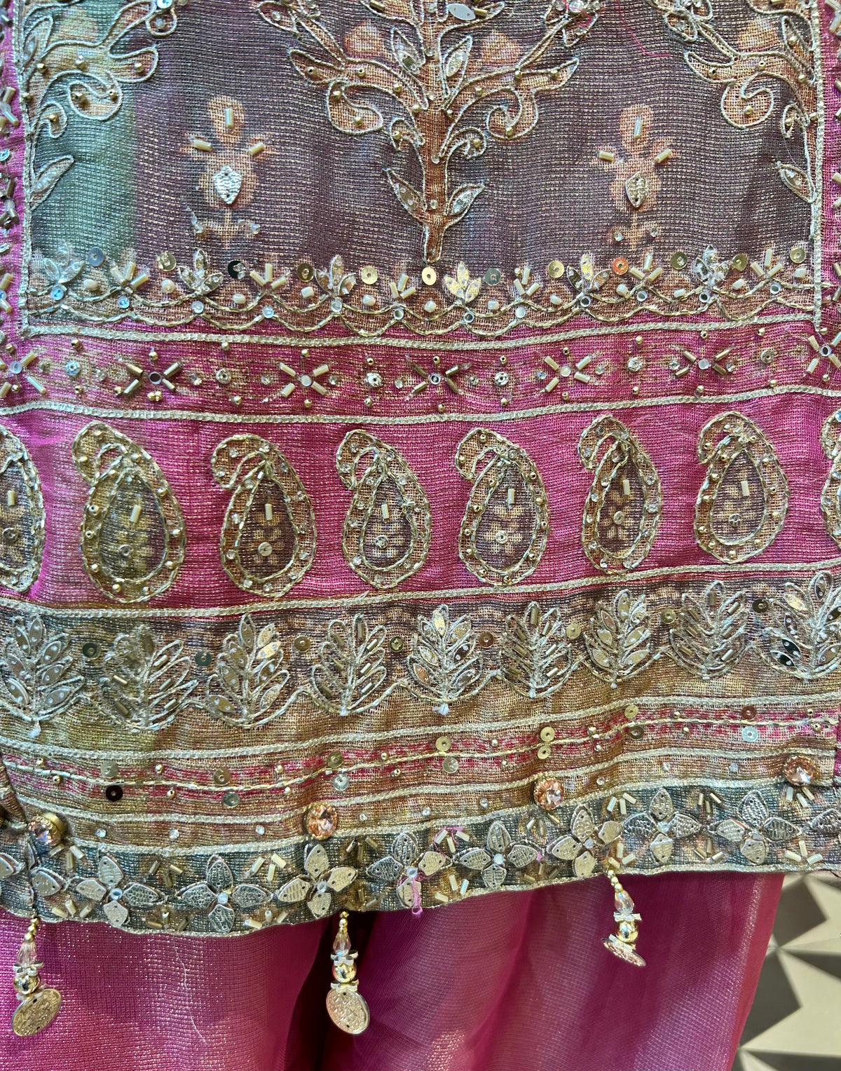Zareenah Anarkali Set