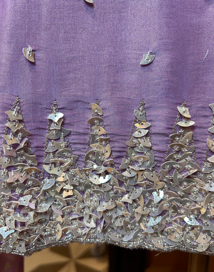 Naureen Organza Suit (Lavender)