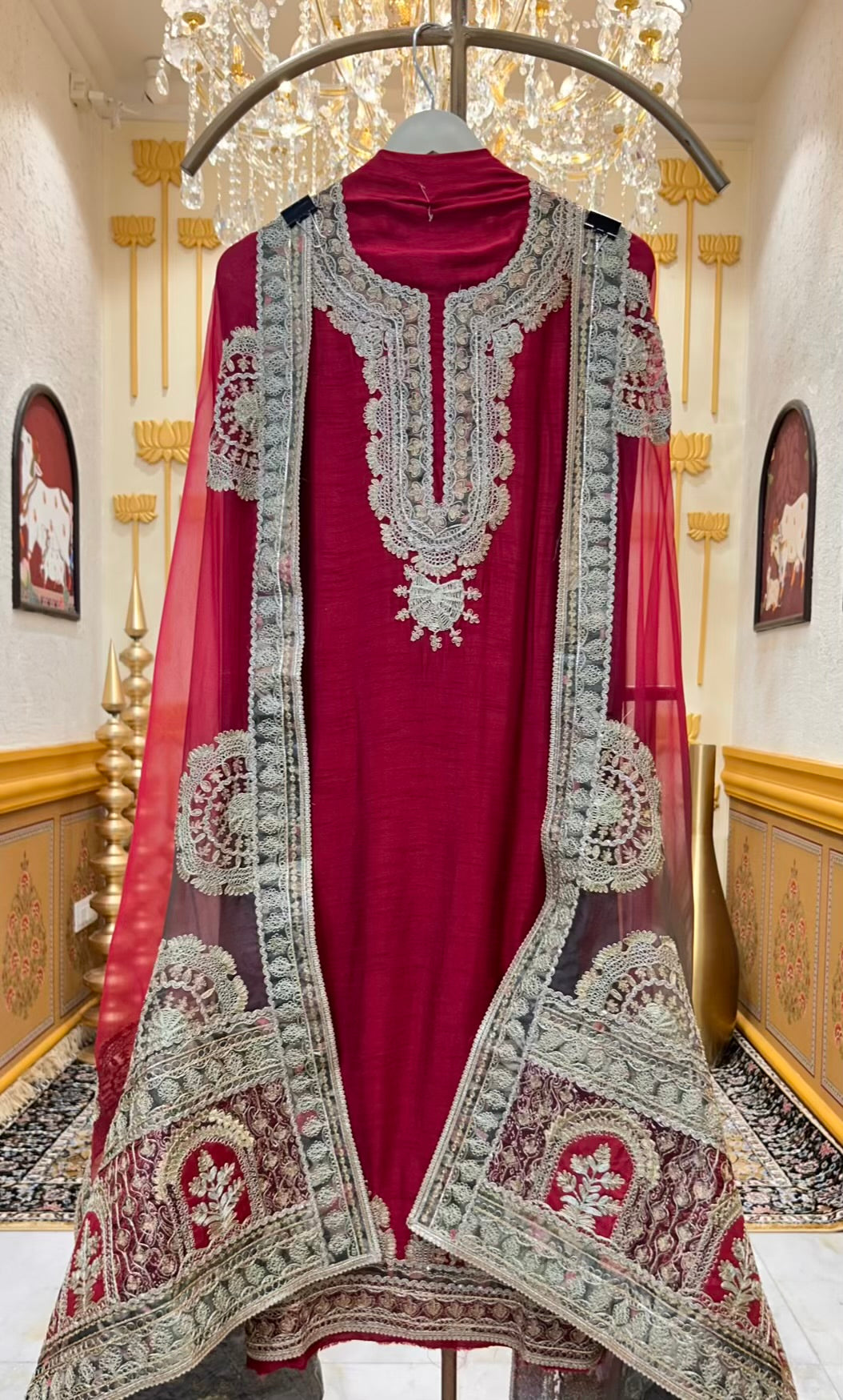Zaylira Dori Gul Suit (Maroon)