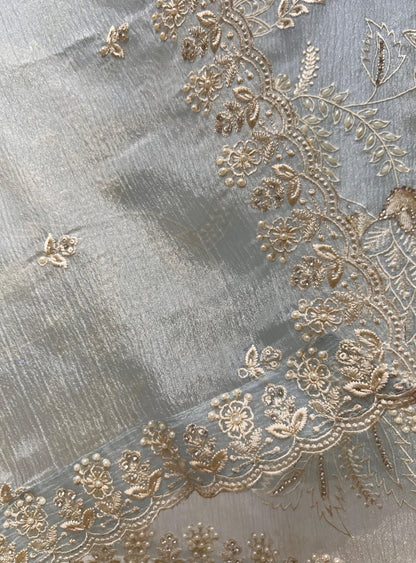 Mehrzeen Appliqué Tissue Suit